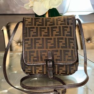 FENDI ZUCCA Crossbody/Shoulder Bag EUC